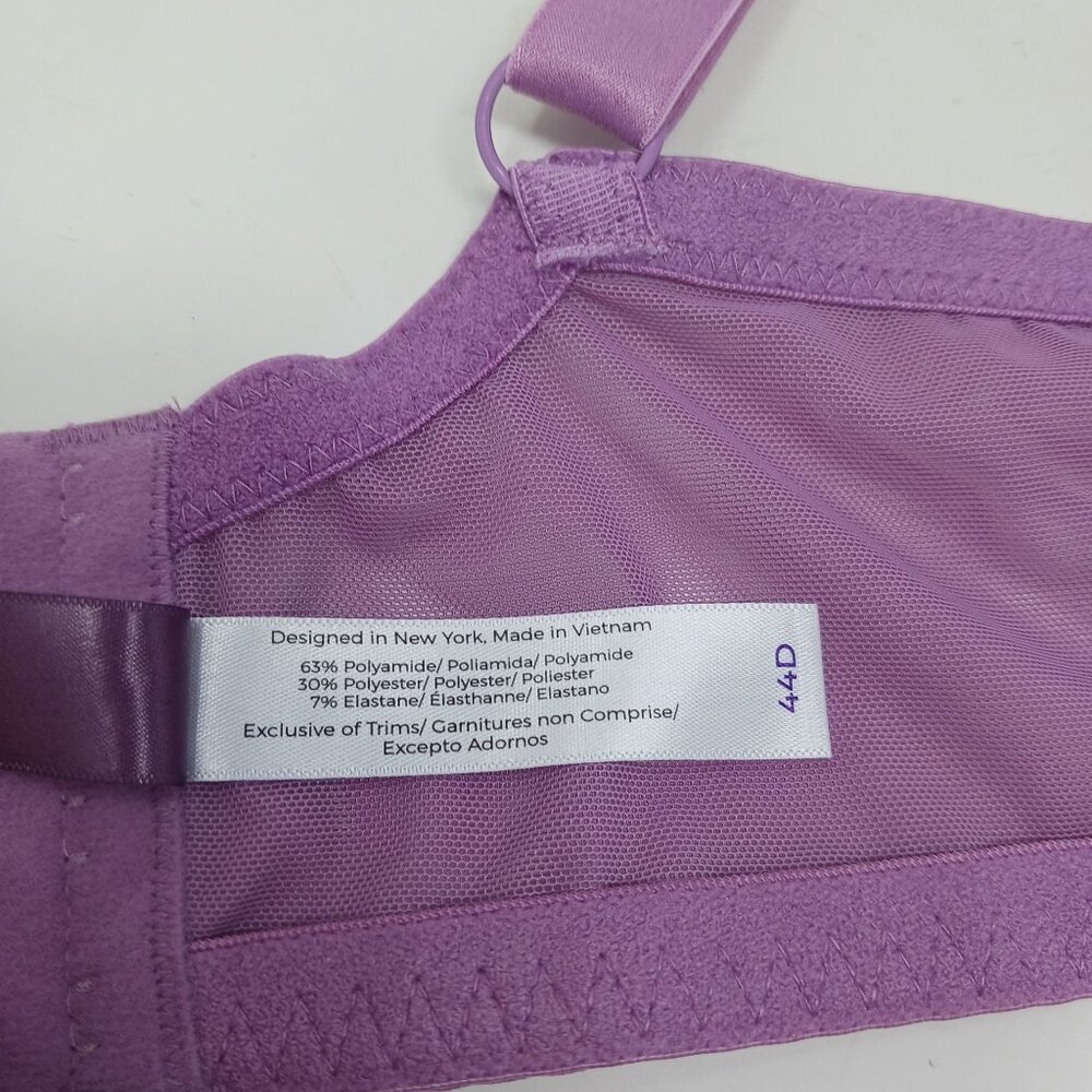FINAL PRICE Adore Me Purple Lace Underwire Bra 44D - Picture 7 of 8